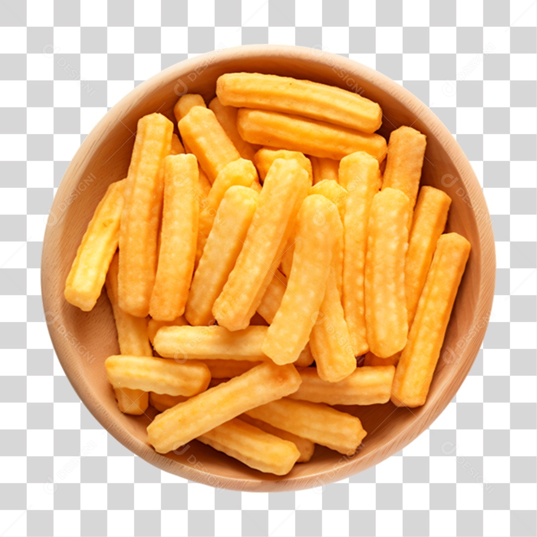 Porção de Batata Frita PNG Transparente