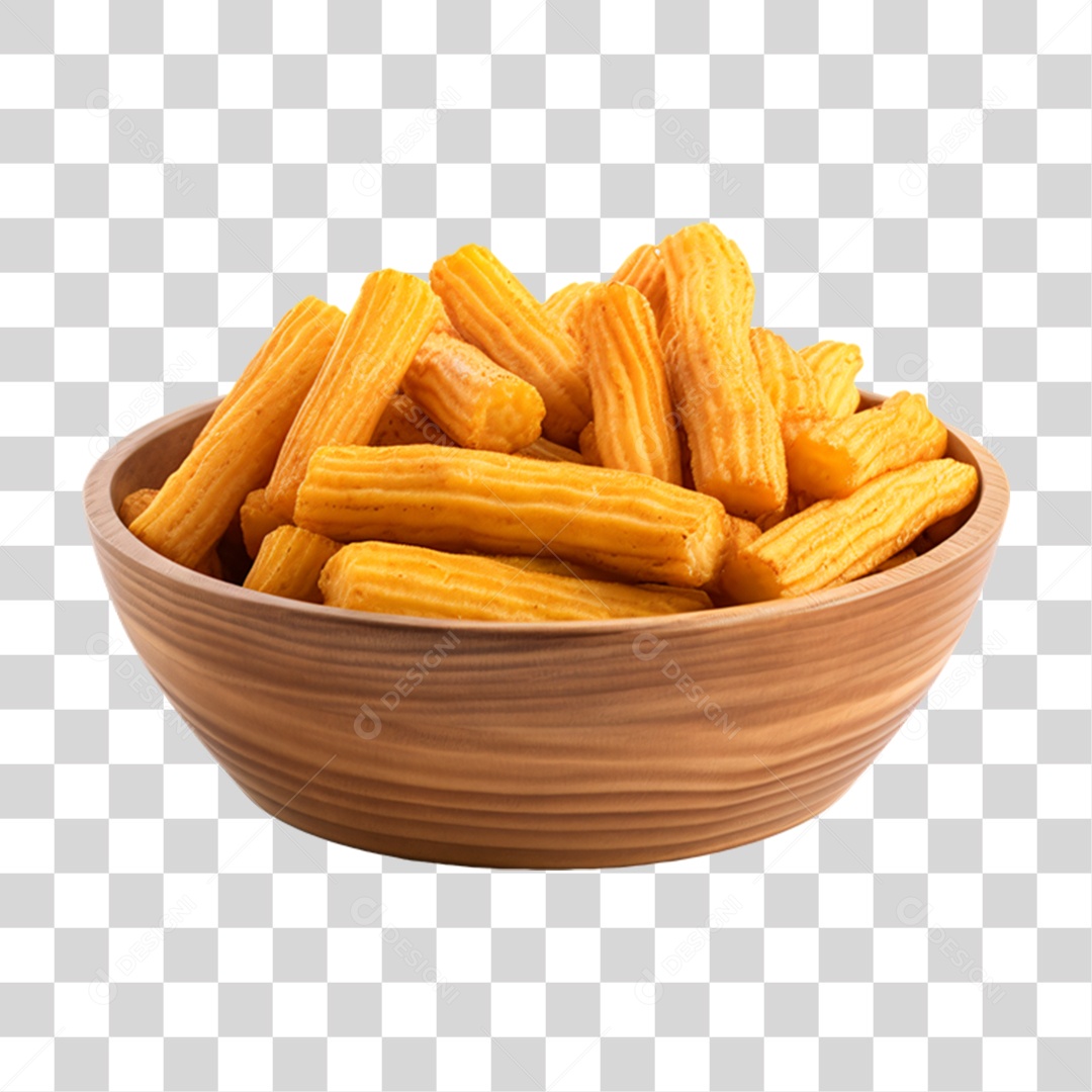 Porção de Batata Frita PNG Transparente