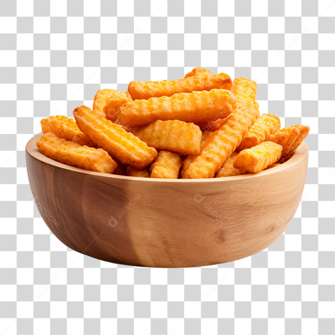 Porção de Batata Frita PNG Transparente