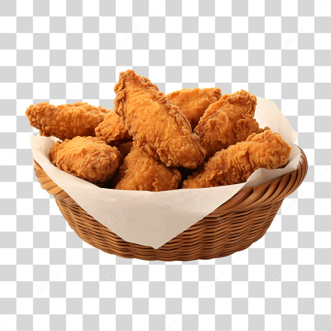 Porção de Frango Frito PNG Transparente