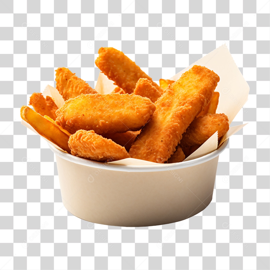 Porção de Frango Frito PNG Transparente