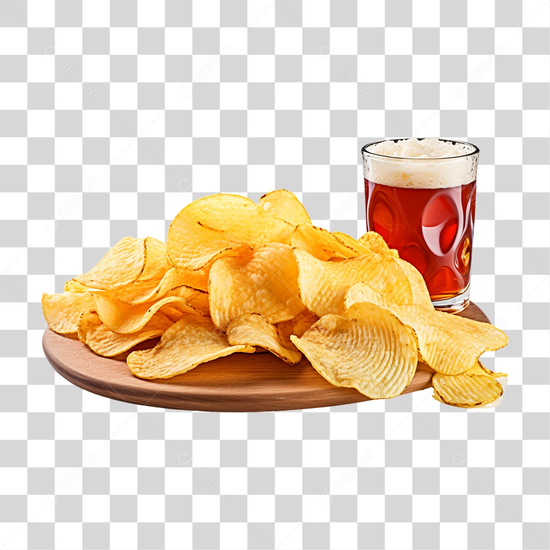 Porção de Batatas PNG Transparente