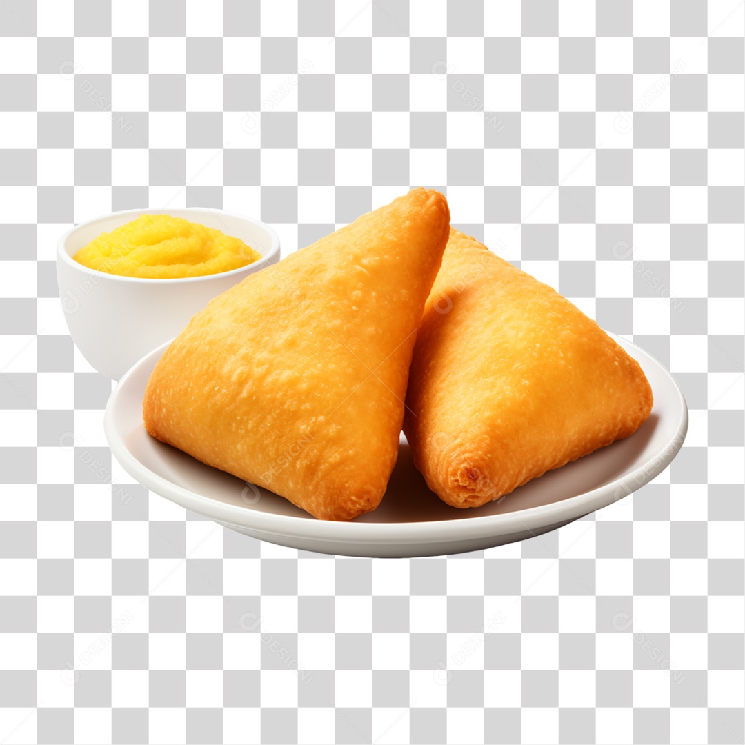 Porção de Salgados e Fritas PNG Transparente