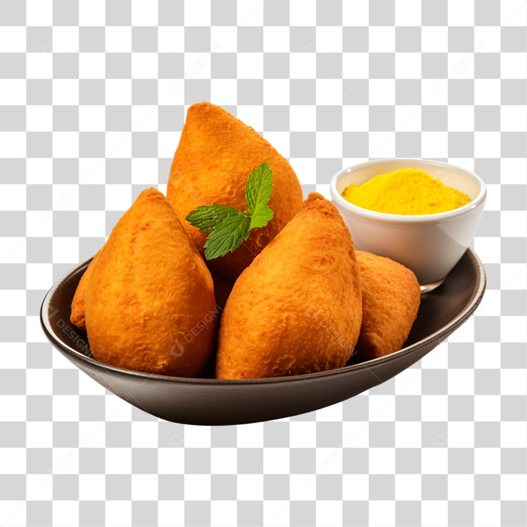 Porção de Salgados e Fritas PNG Transparente