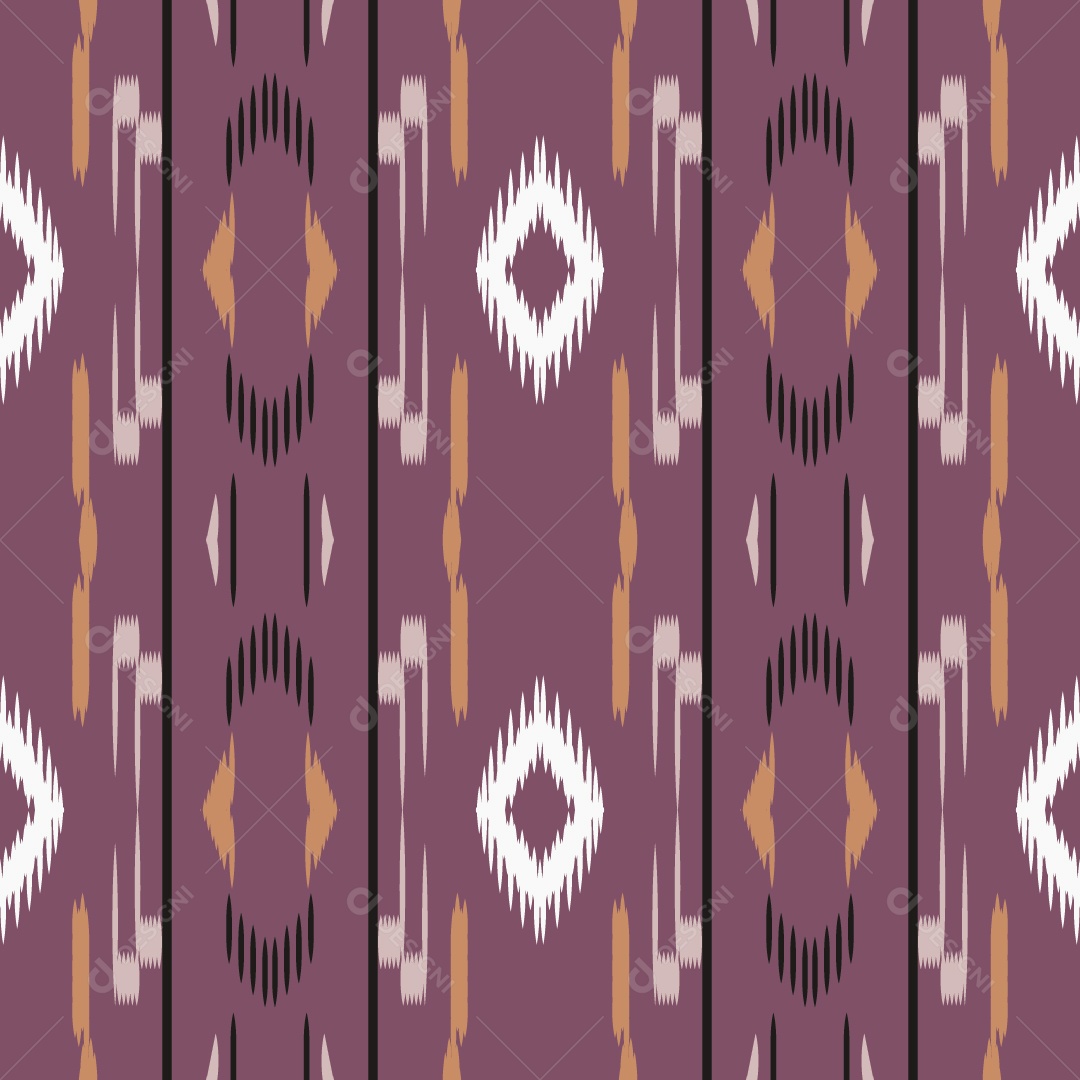 Padrão Tribal Colorido Ilustração Vetor EPS