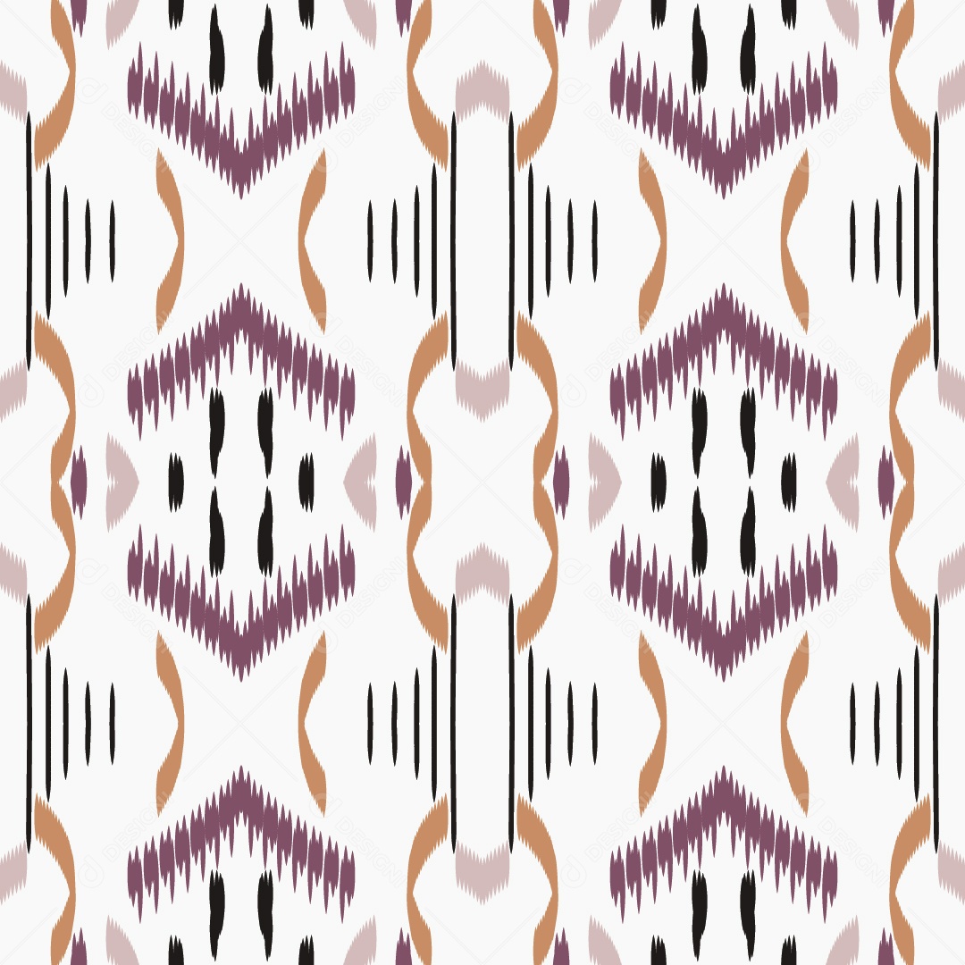 Padrão Tribal Colorido Ilustração Vetor EPS