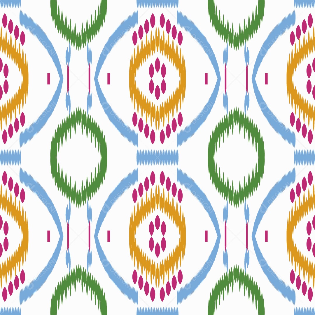 Padrão Tribal Colorido Ilustração Vetor EPS