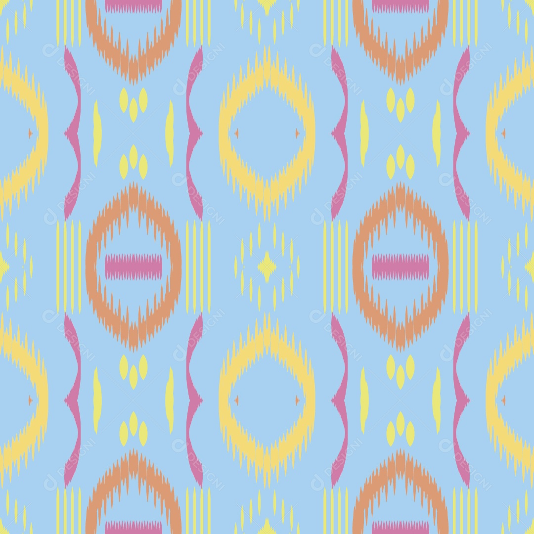 Padrão Tribal Colorido Ilustração Vetor EPS