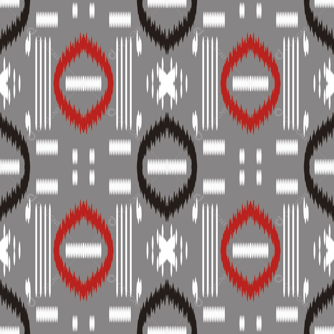 Padrão Tribal Colorido Ilustração Vetor EPS