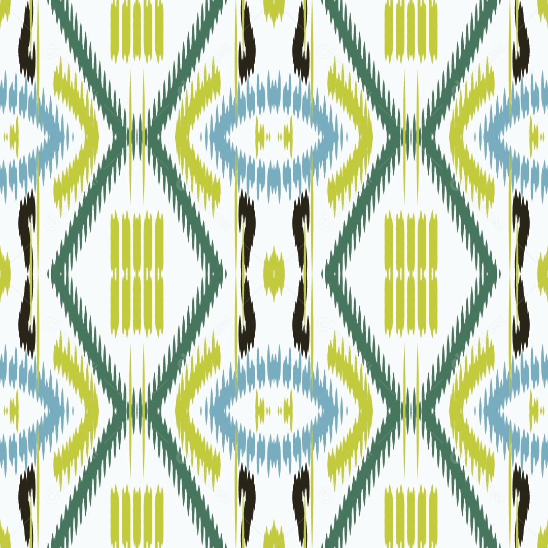 Padrão Tribal Colorido Ilustração Vetor EPS