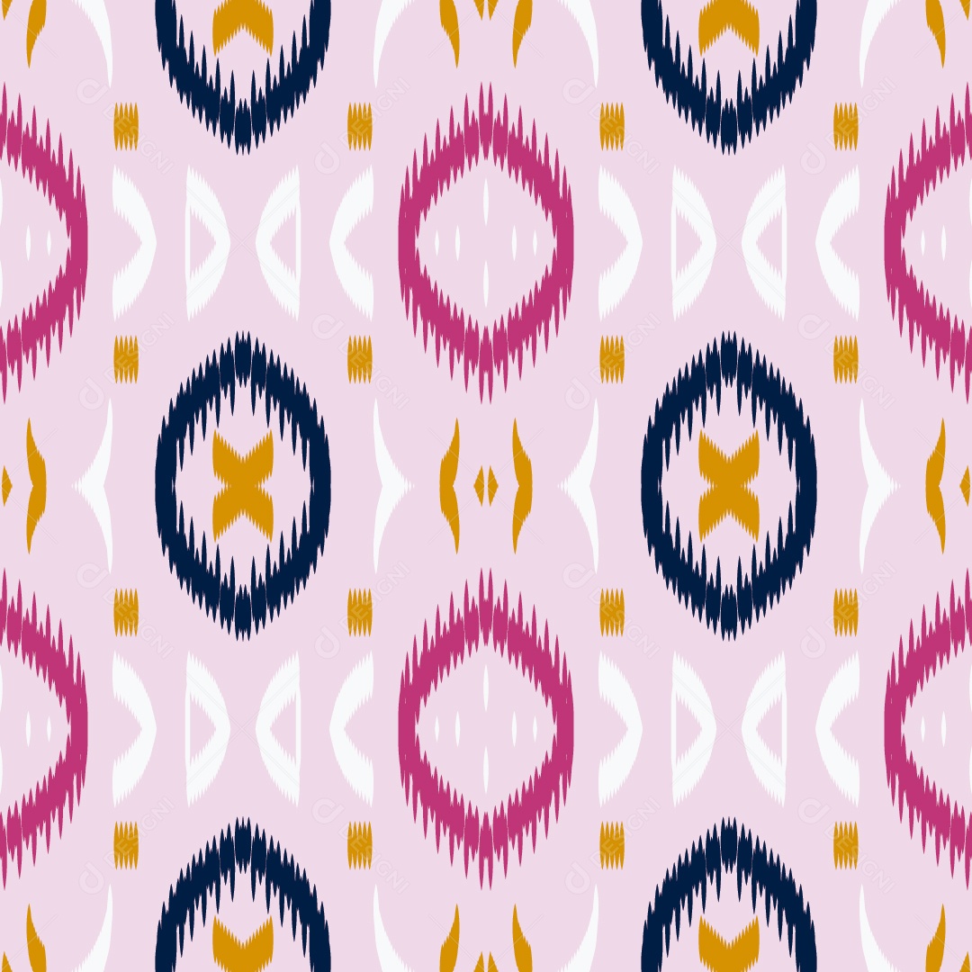 Padrão Tribal Colorido Ilustração Vetor EPS