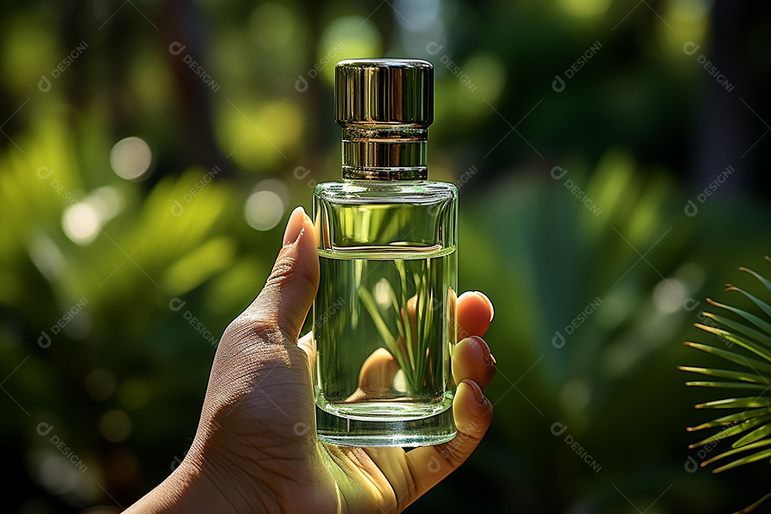 Produto cosmético em tubo de vidro