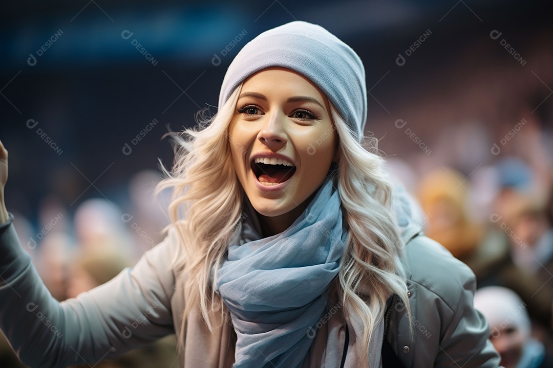 Jogadora de futebol muçulmana de hijab demonstra entusiasmo