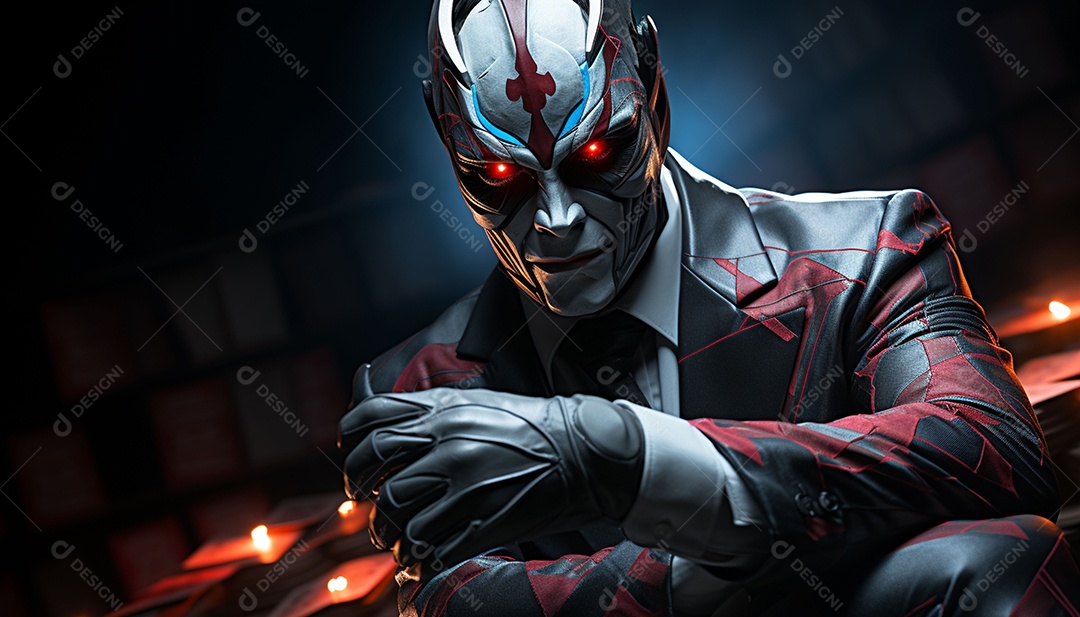 Hacker com capuz sobre fundo escuro