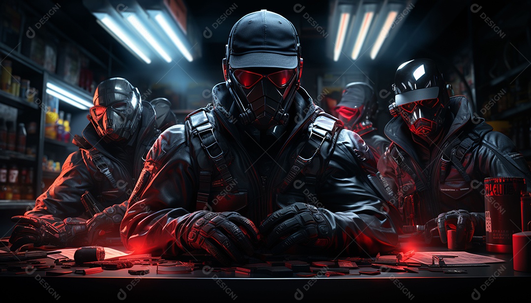 Hacker com capuz sobre fundo escuro