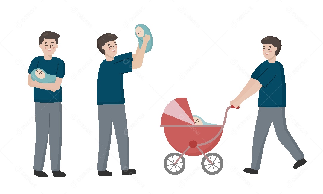 Feliz Dia dos Pais Ilustração Vetor EPS