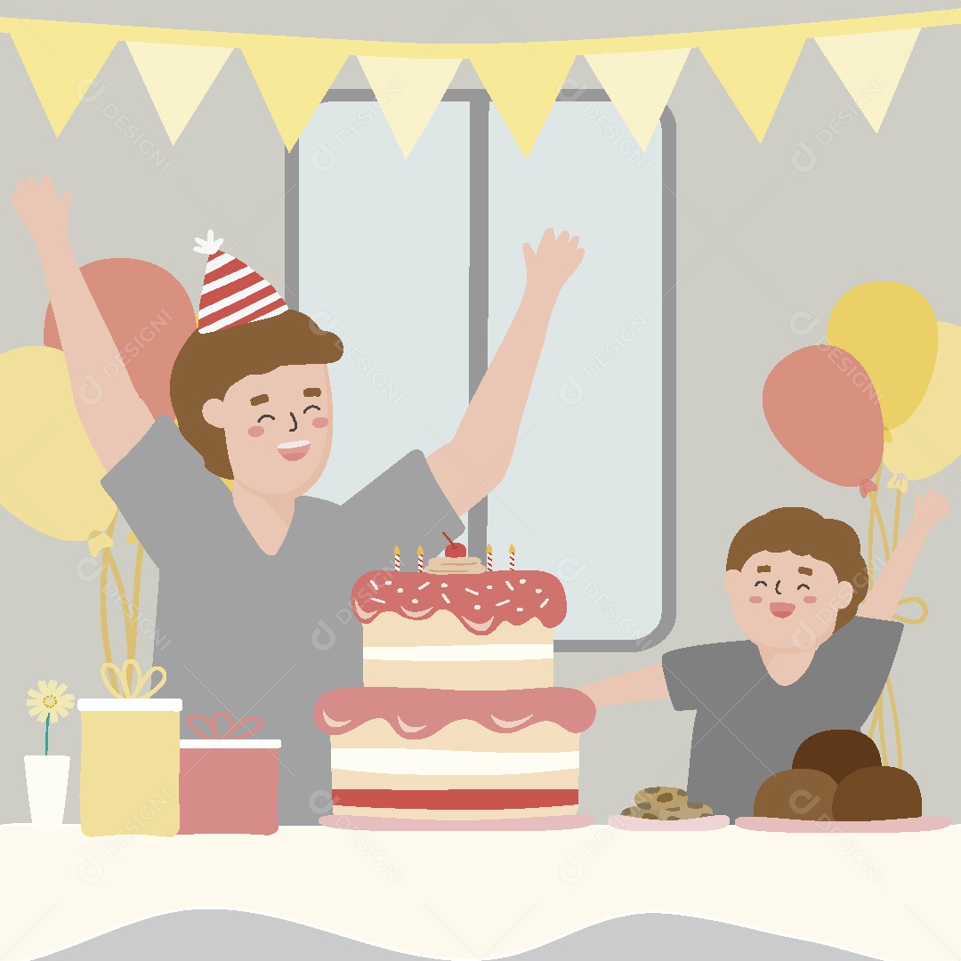 Feliz Dia dos Pais Ilustração Vetor EPS