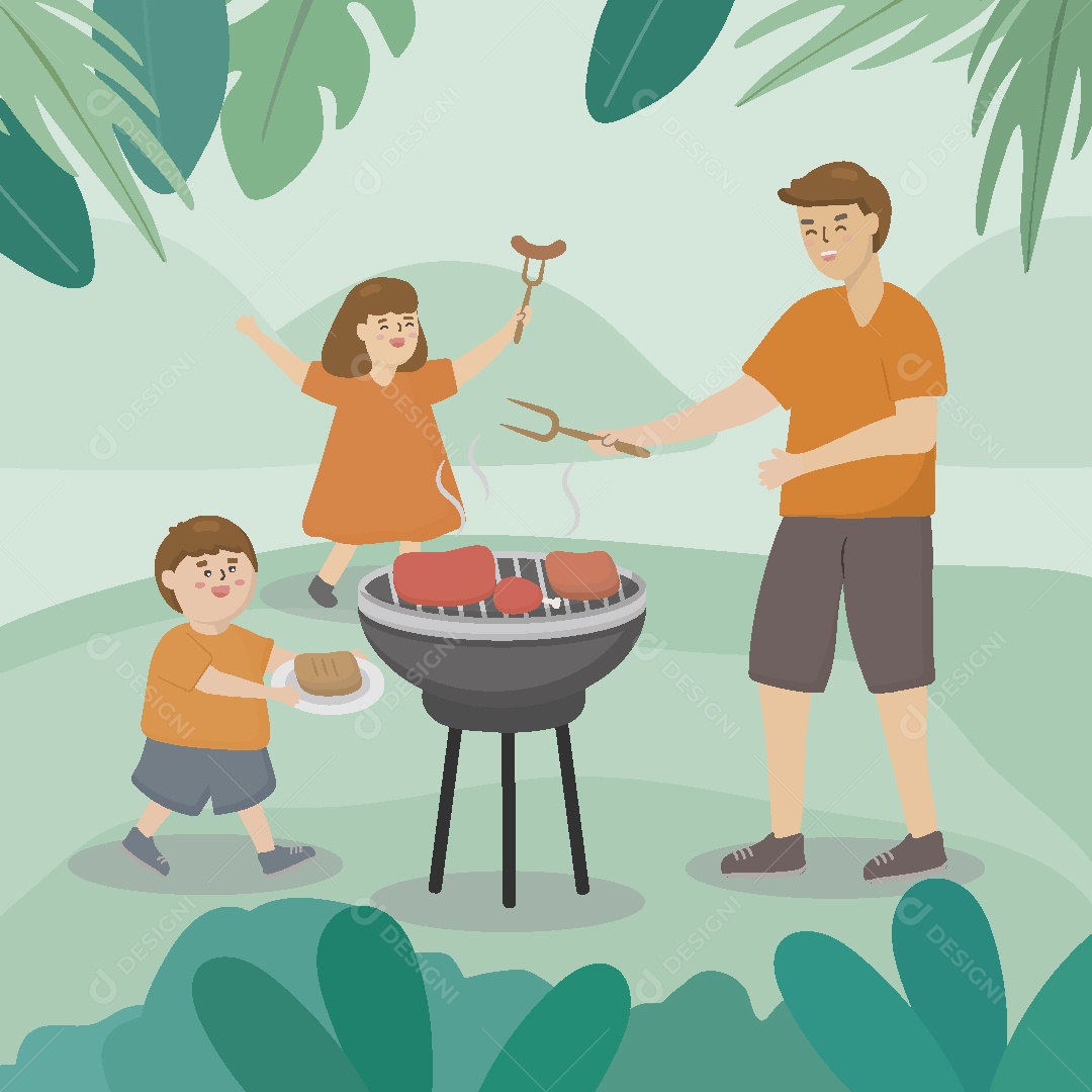 Feliz Dia dos Pais Ilustração Vetor EPS