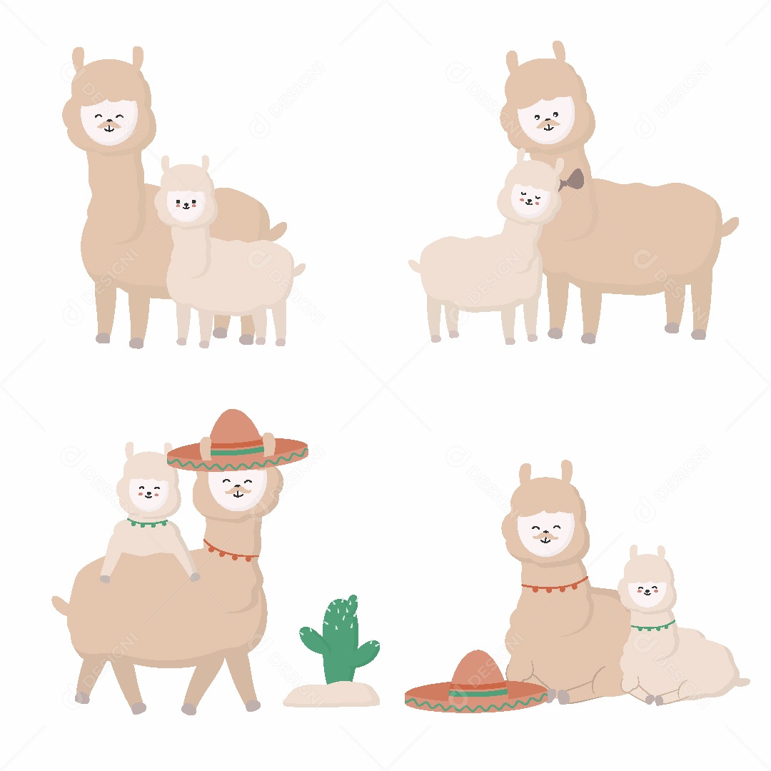 Feliz Dia dos Pais dos Animais Ilustração Vetor EPS