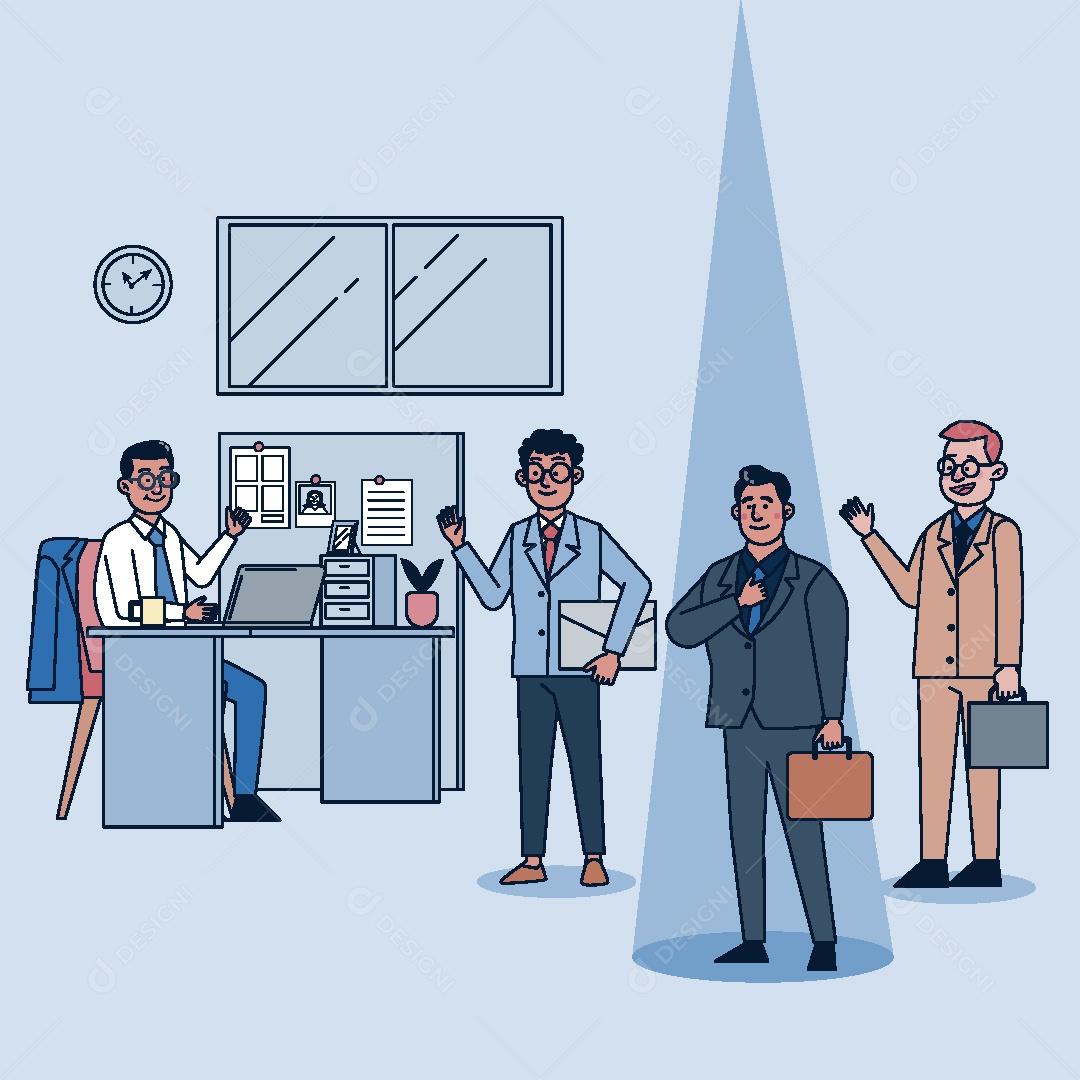 Homem de Negócios Ilustração Vetor EPS