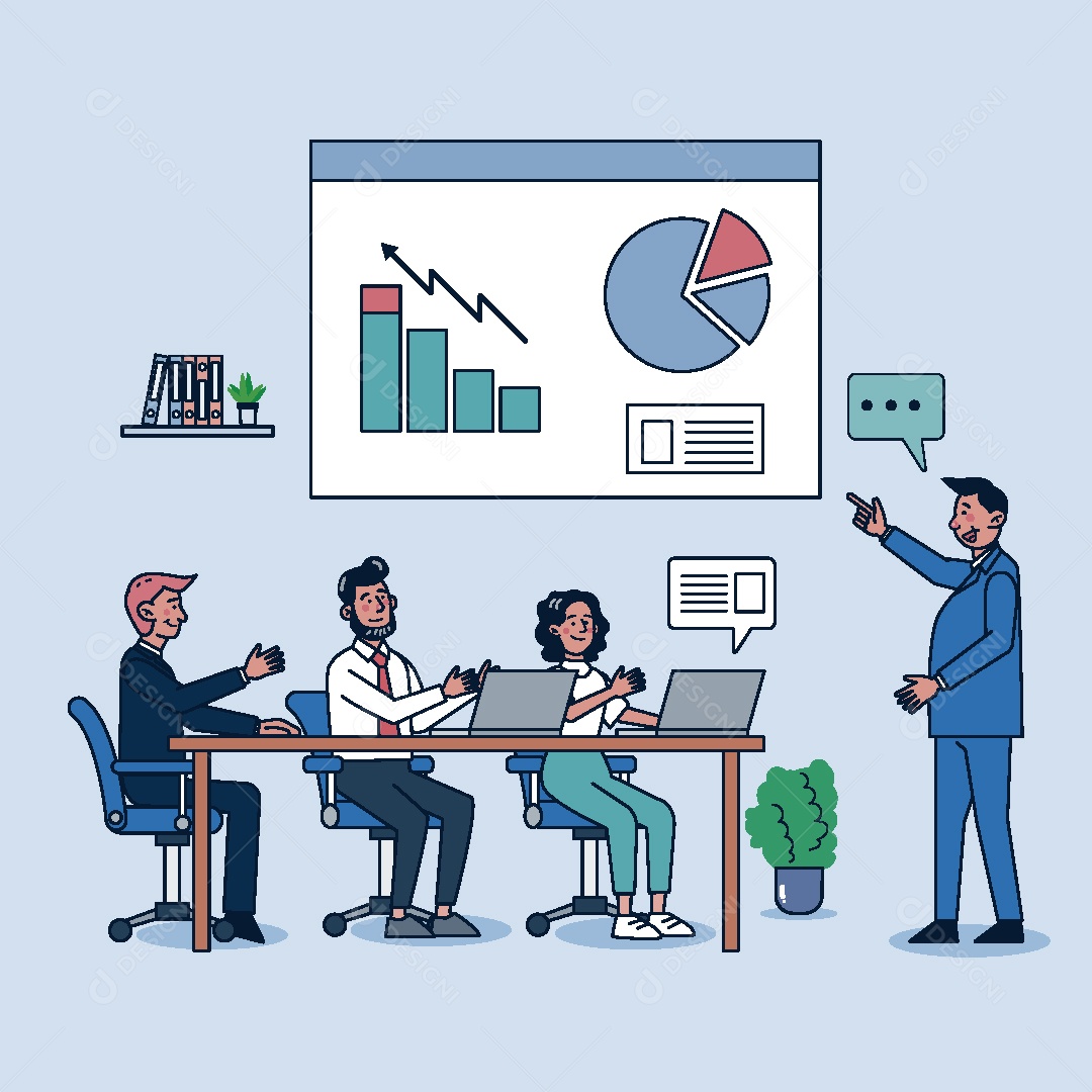 Homem de Negócios Ilustração Vetor EPS