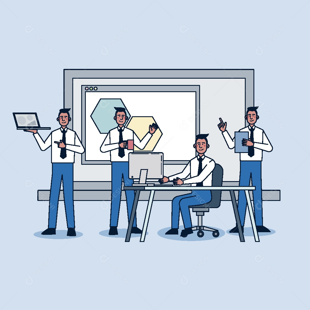 Homens de Negócios Ilustração Vetor EPS