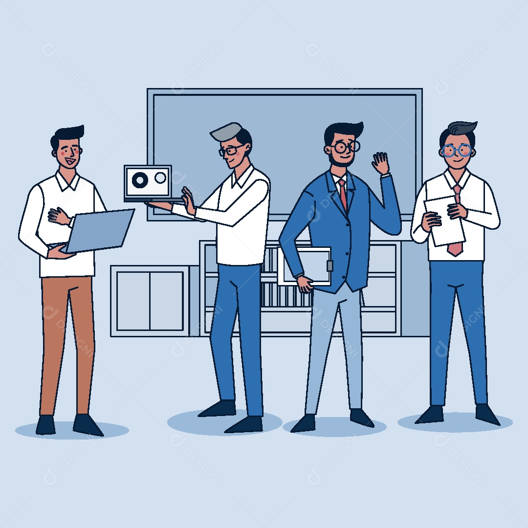 Homens de Negócios Ilustração Vetor EPS