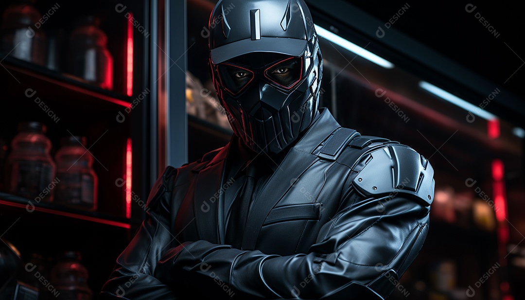 Hacker com capuz sobre fundo escuro