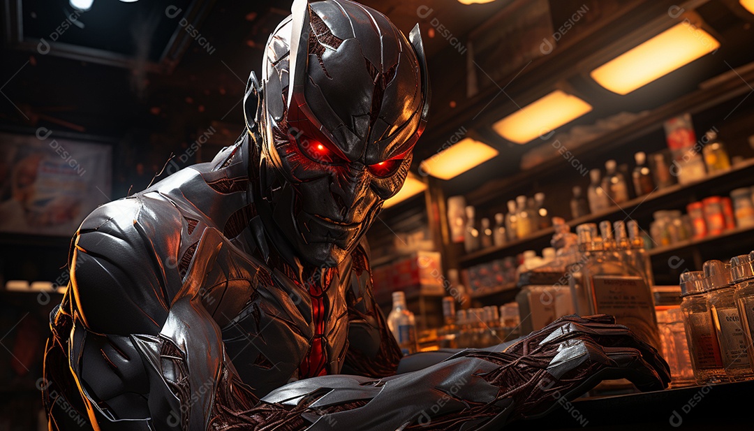 Hacker com capuz sobre fundo escuro