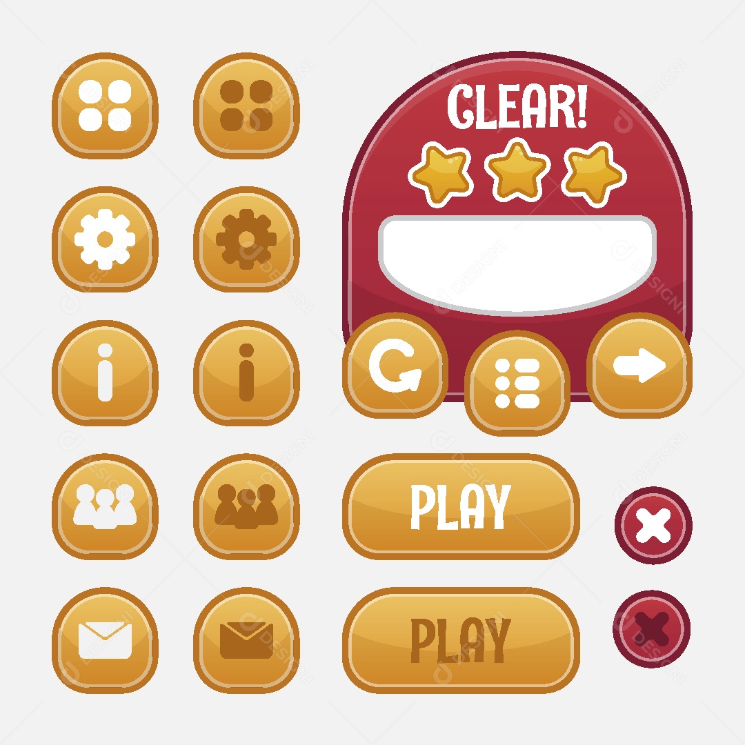 Menu de Games Ilustração Vetor EPS