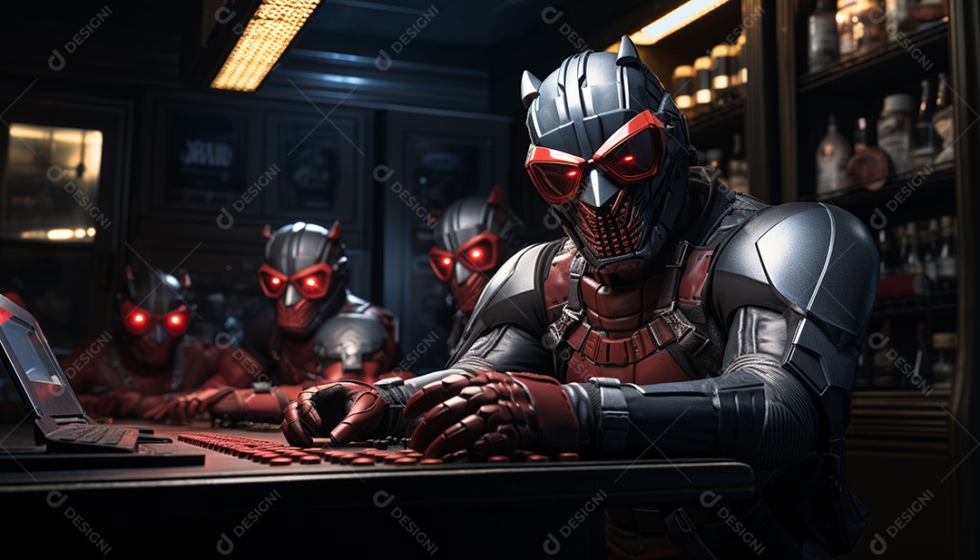 Hacker com capuz sobre fundo escuro