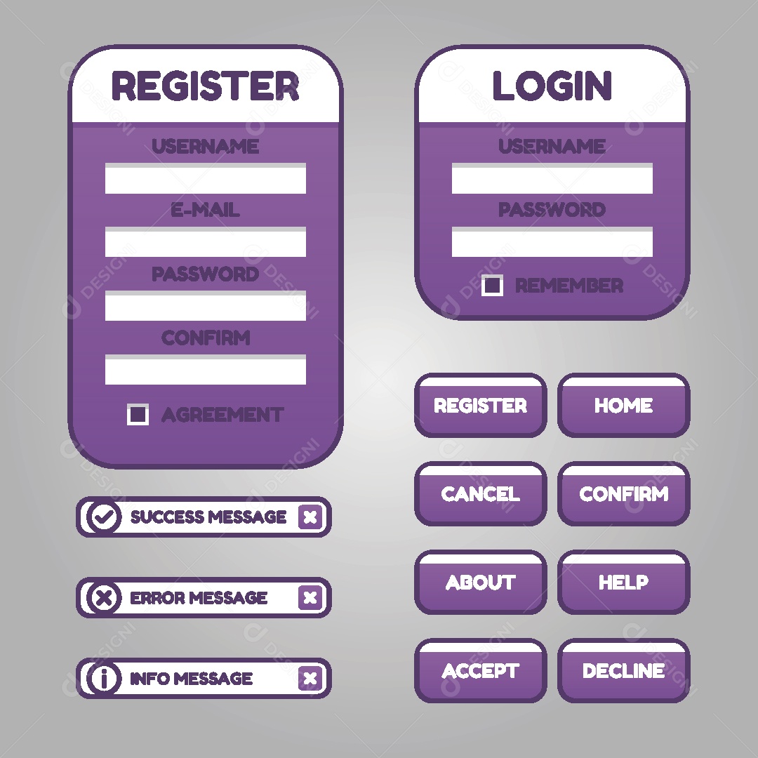 Menu de Games Ilustração Vetor EPS