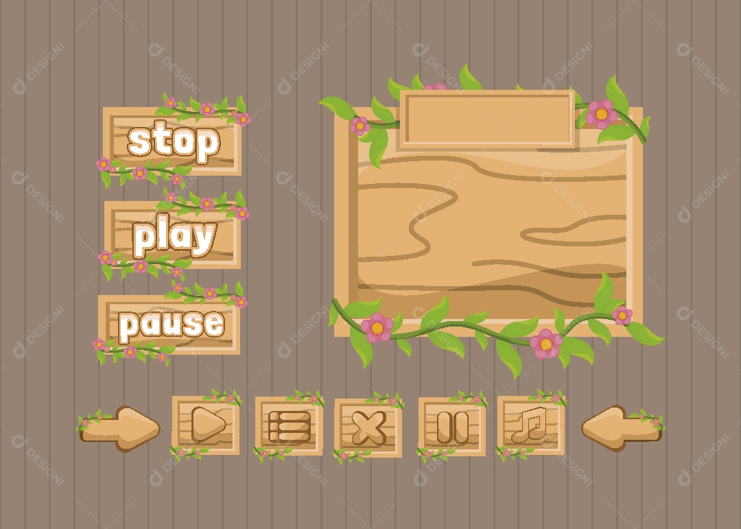 Menu de Games Ilustração Vetor EPS