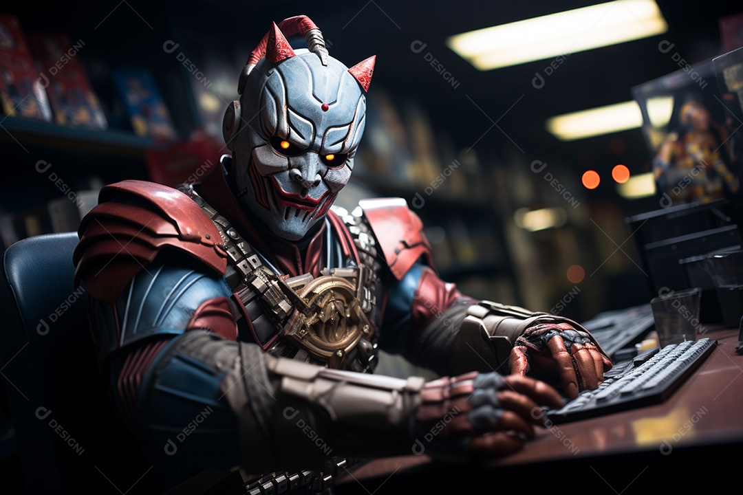 Hacker com capuz sobre fundo escuro