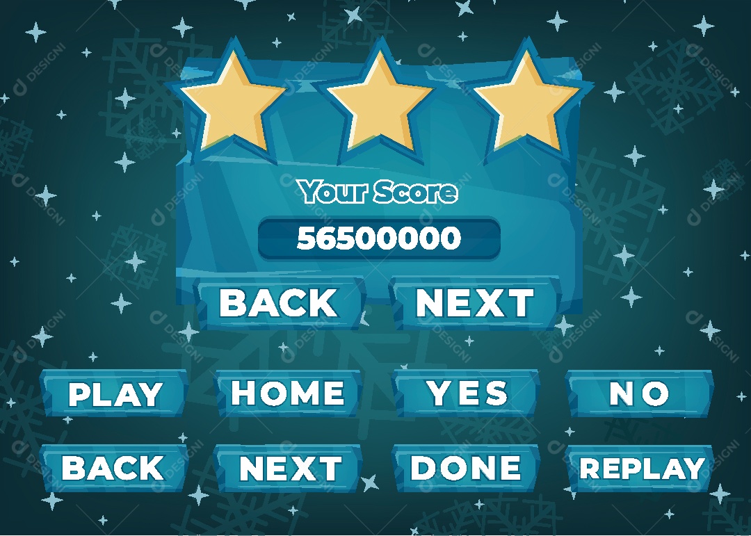 Menu de Games Ilustração Vetor EPS