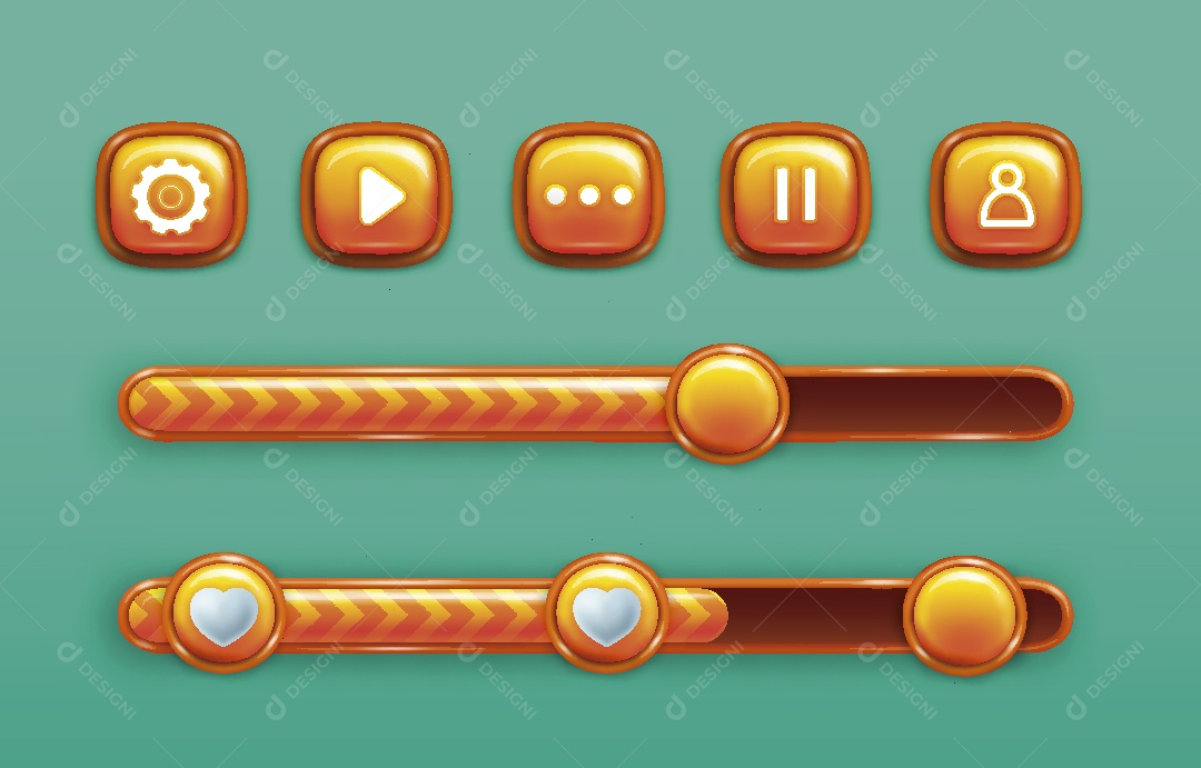 Menu de Games Ilustração Vetor EPS