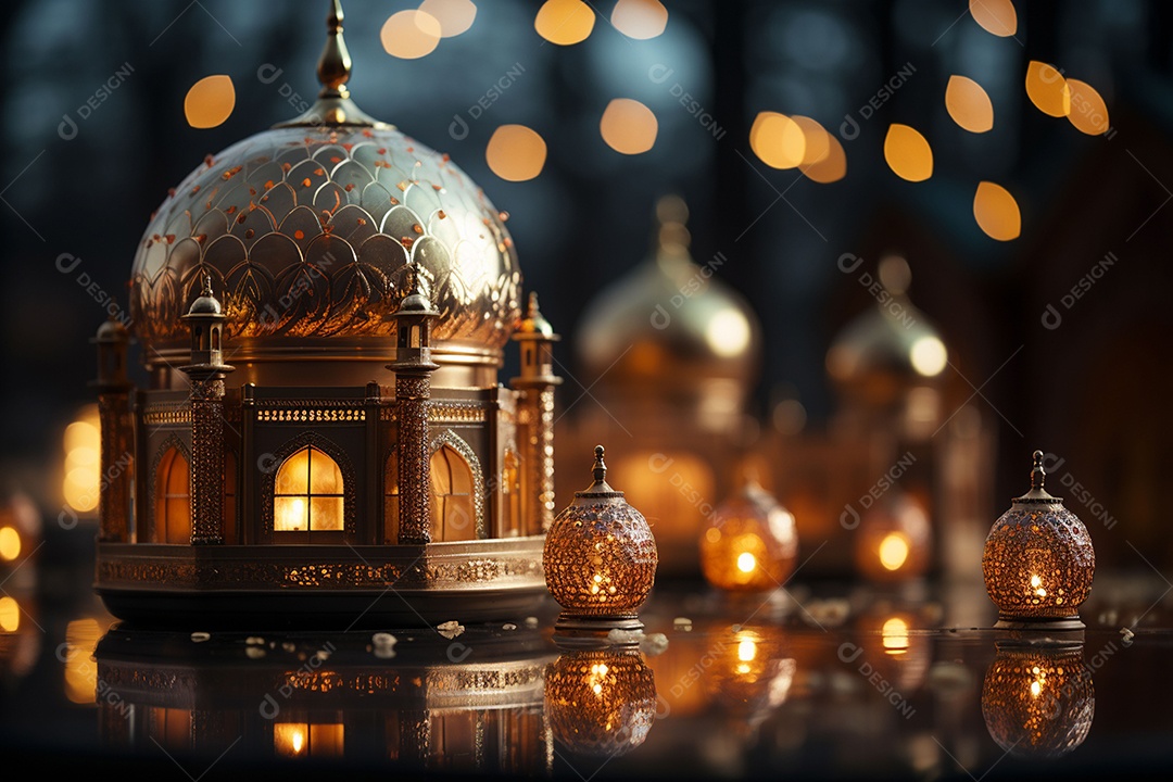 Bela mesquita islâmica