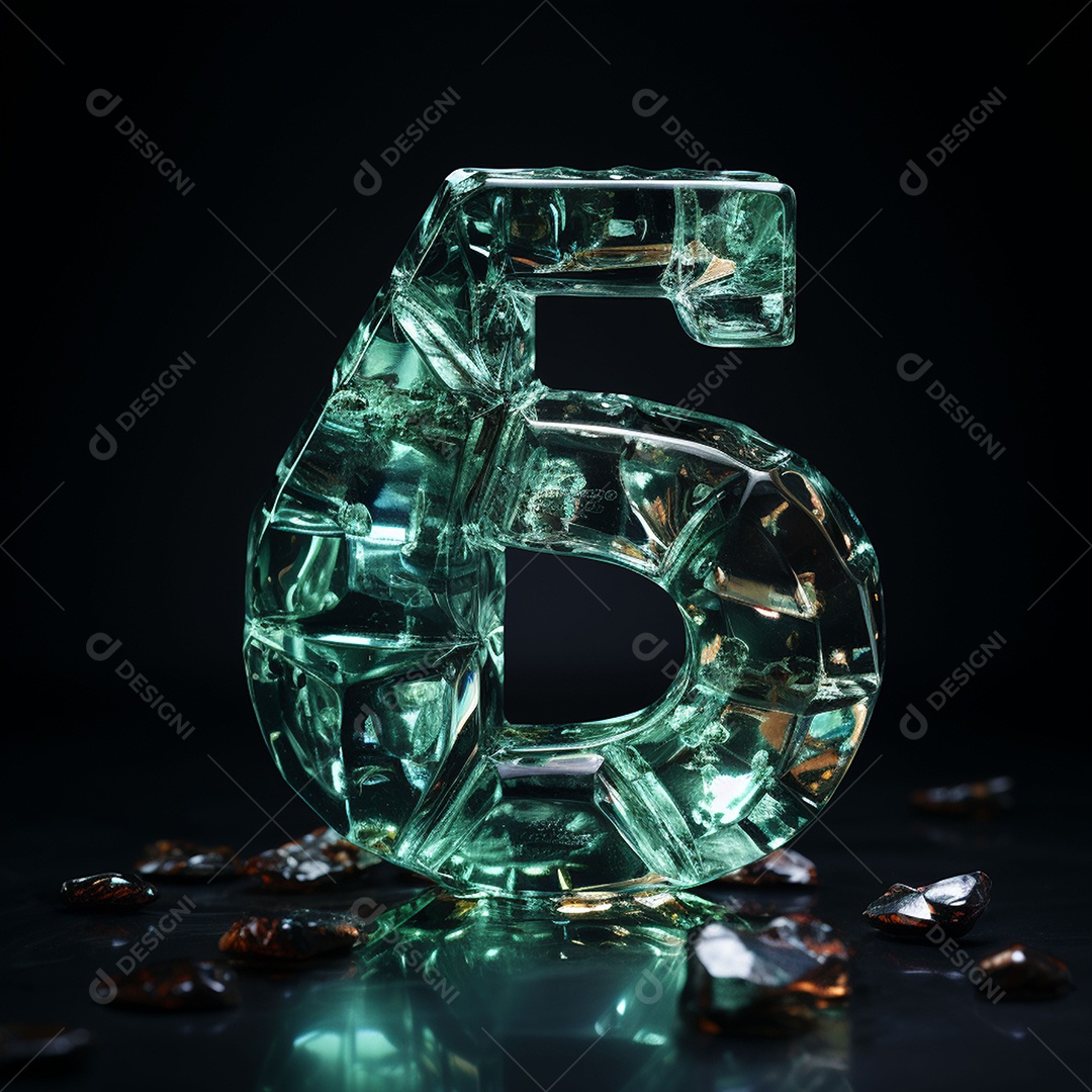 Vidro feito com cifrão contra fundo escuro