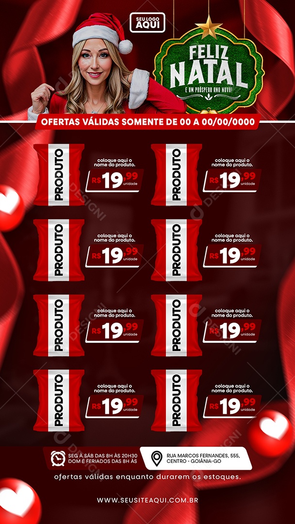 Story Supermercado Feliz Natal E Um Próspero Ano Novo Produto Ofertas Social Media PSD Editável