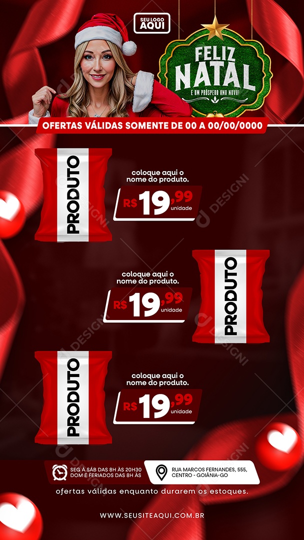 Story Feliz Natal E Um Próspero Ano Novo Social Media PSD Editável
