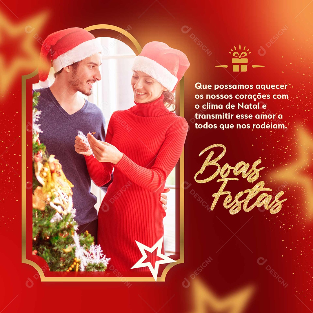 Transmitir Esse Amor Clima De Natal Social Media PSD Editável