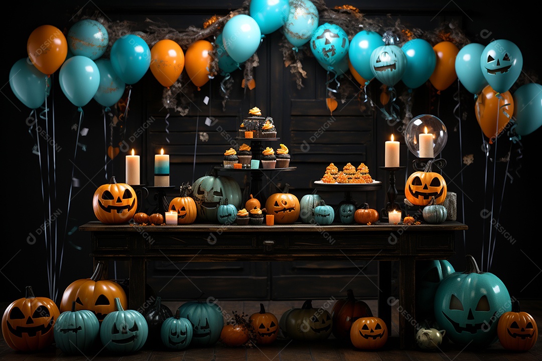 Suprimentos e decorações para festas de Halloween