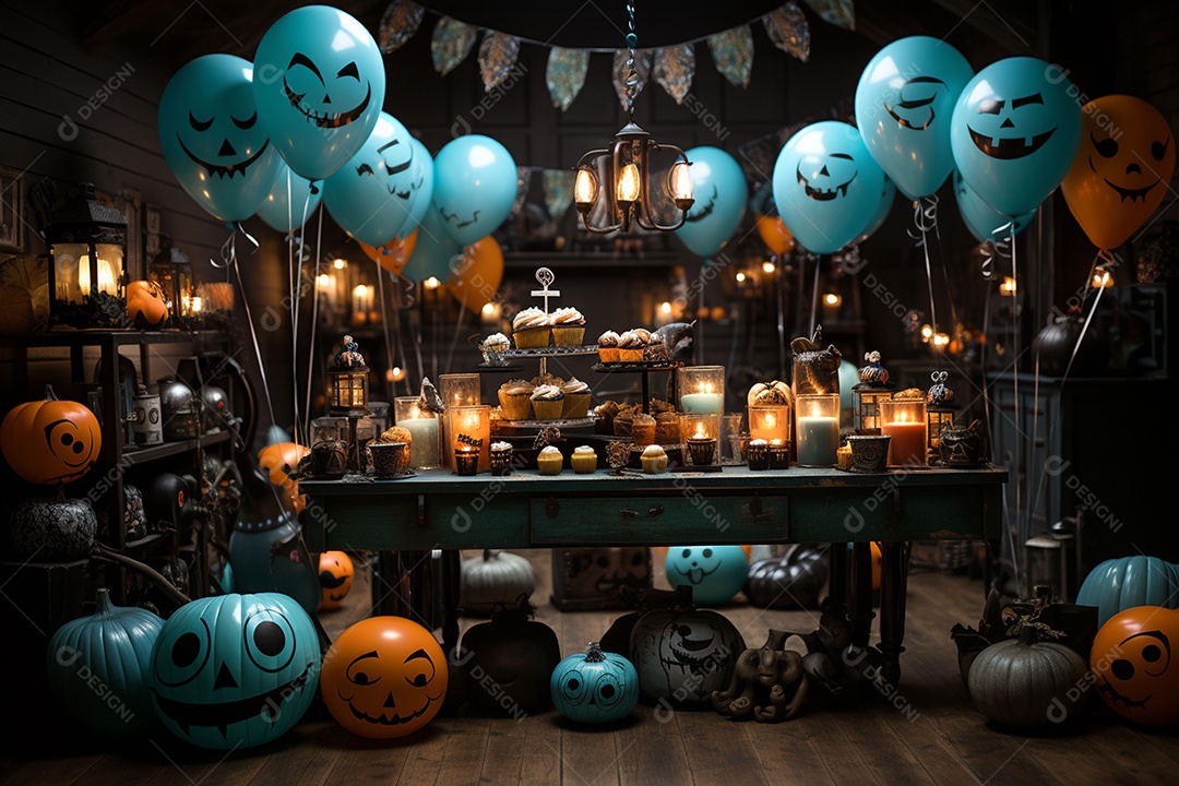 Suprimentos e decorações para festas de Halloween