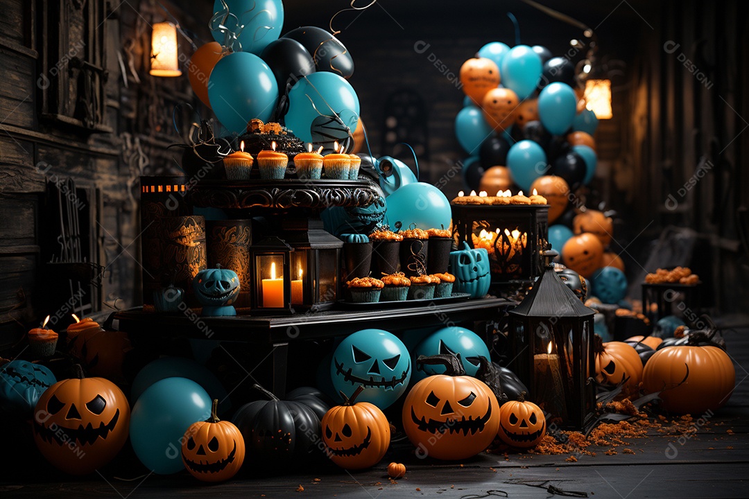 Suprimentos e decorações para festas de Halloween