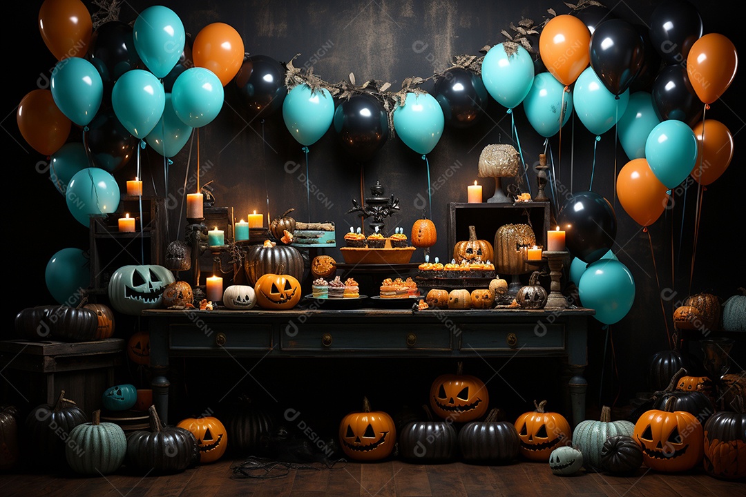 Suprimentos e decorações para festas de Halloween