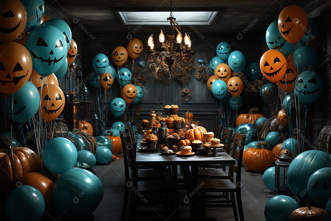 Suprimentos e decorações para festas de Halloween