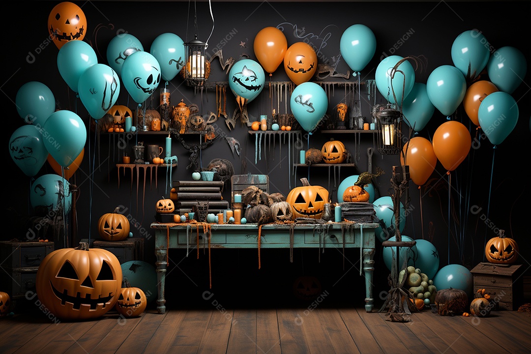 Suprimentos e decorações para festas de Halloween