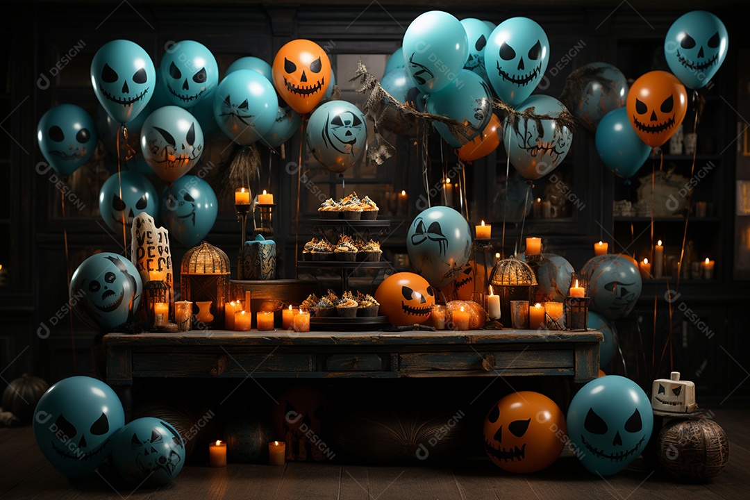 Suprimentos e decorações para festas de Halloween