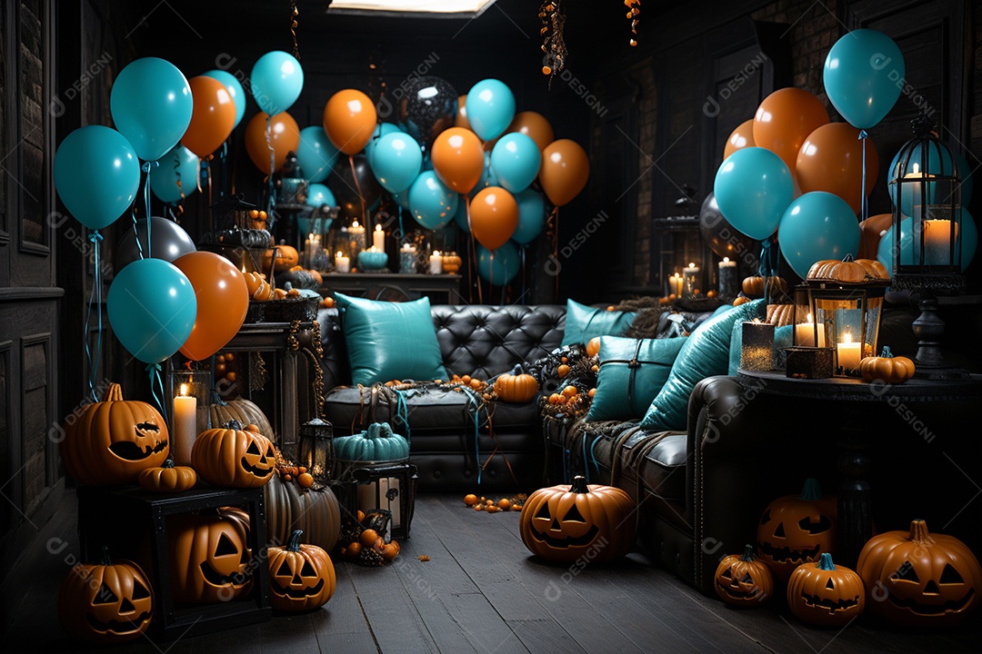 Suprimentos e decorações para festas de Halloween