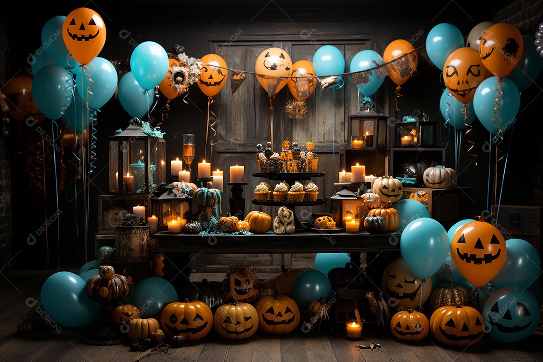 Suprimentos e decorações para festas de Halloween
